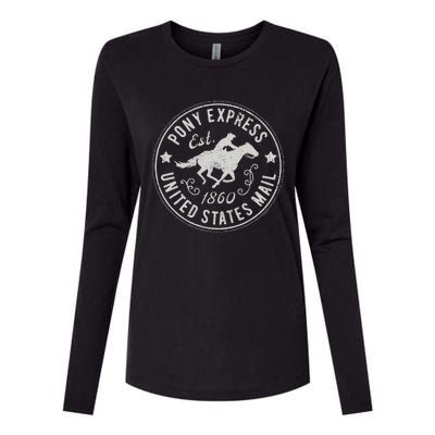 Usps Usps Pony Express Womens Cotton Relaxed Long Sleeve T-Shirt