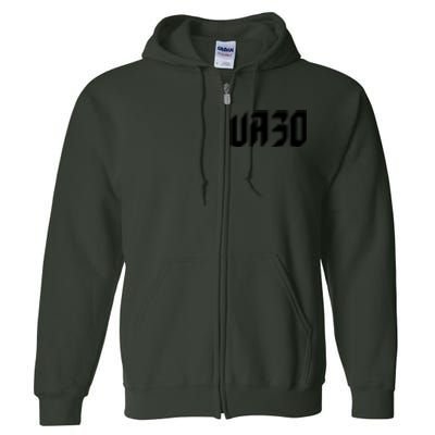 UA30 Ukrainian President Volodymyr Zelensky Ukraine 30 Full Zip Hoodie