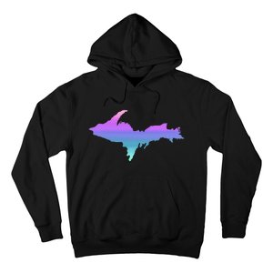 Up Upper Peninsula Michigan Ombre Yoopers 906 Hoodie