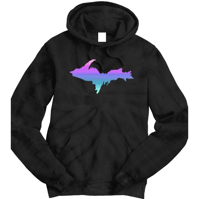 Up Upper Peninsula Michigan Ombre Yoopers 906 Tie Dye Hoodie