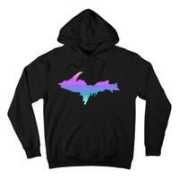 Up Upper Peninsula Michigan Ombre Yoopers 906 Tall Hoodie