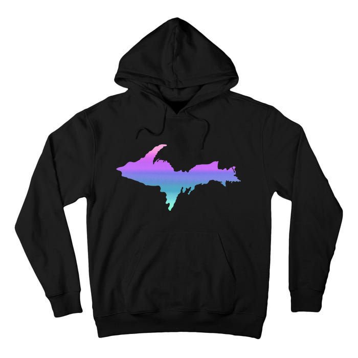 Up Upper Peninsula Michigan Ombre Yoopers 906 Tall Hoodie