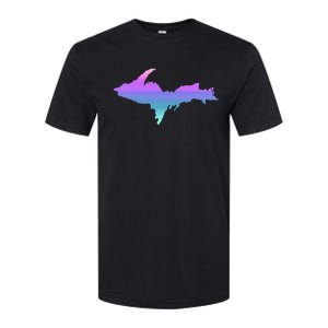 Up Upper Peninsula Michigan Ombre Yoopers 906 Softstyle CVC T-Shirt