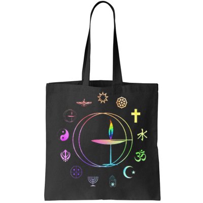 Unitarian Universalist Rainbow Uu Chalice Tote Bag