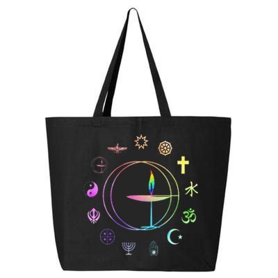 Unitarian Universalist Rainbow Uu Chalice 25L Jumbo Tote