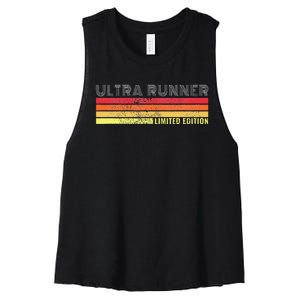 Ultramarathon Ultra Running Retro Marathon Ultra Runner Women's Racerback Cropped Tank