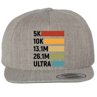 Ultramarathon Ultra Running Ultra Marathon Runner Cute Gift Wool Snapback Cap