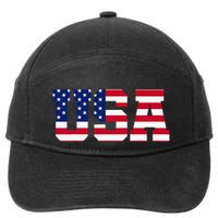 Usa 7-Panel Snapback Hat