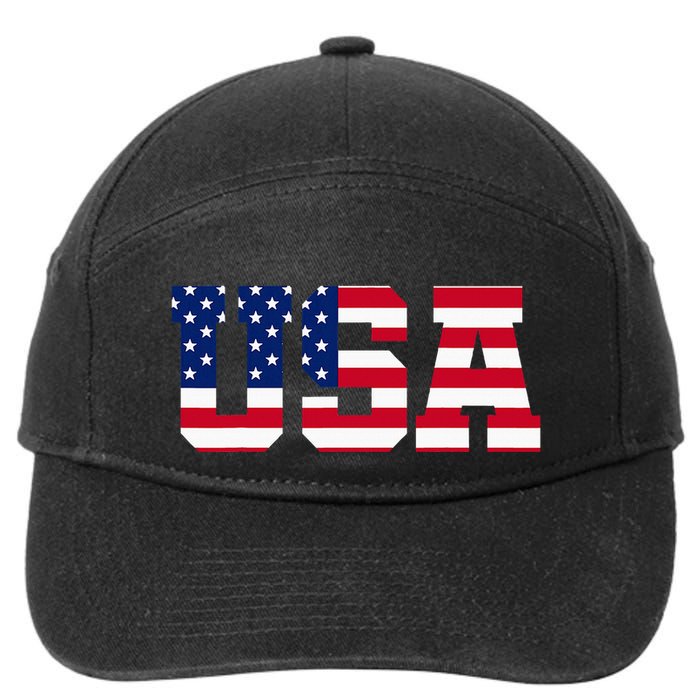 Usa 7-Panel Snapback Hat