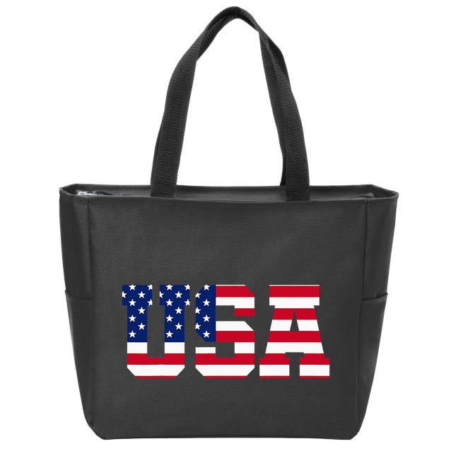 Usa Zip Tote Bag