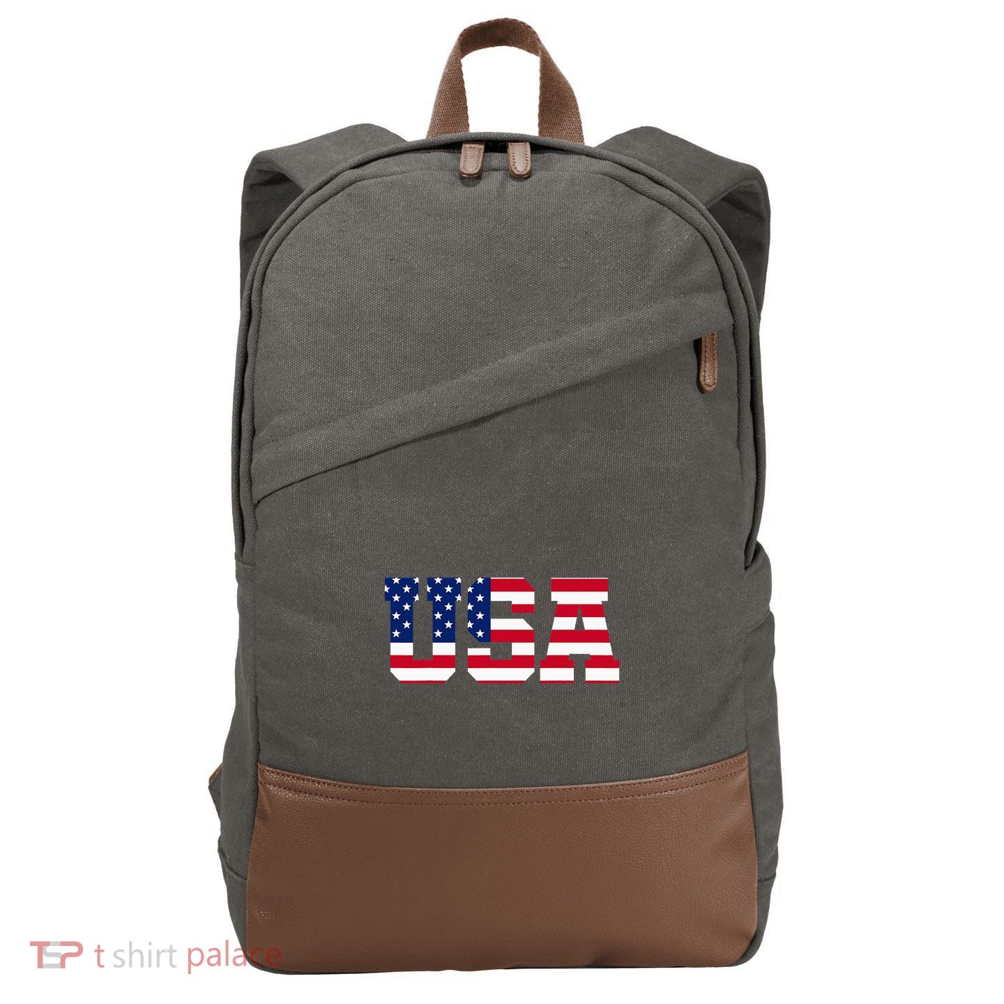 Usa Cotton Canvas Backpack