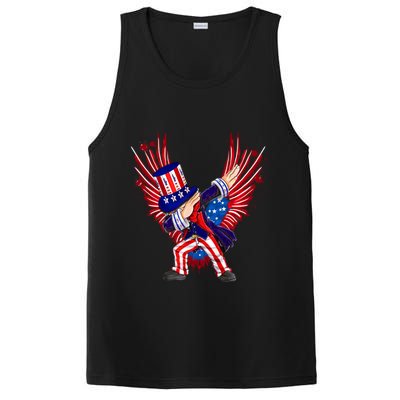 Usa Uncle Sam Dabbing 4 July Independence Day Gift PosiCharge Competitor Tank
