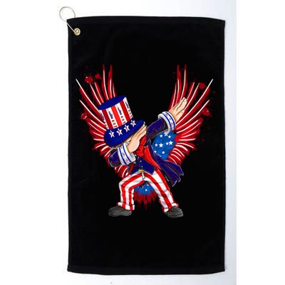 Usa Uncle Sam Dabbing 4 July Independence Day Gift Golf Towel