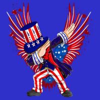 Usa Uncle Sam Dabbing 4 July Independence Day Gift 16 in Basic Backpack