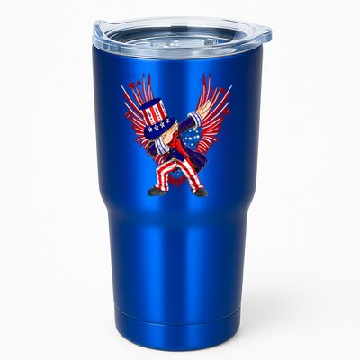 Usa Uncle Sam Dabbing 4 July Independence Day Gift Tumbler