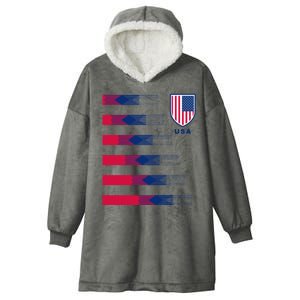 USA Soccer American Team Jersey Hooded Wearable Blanket