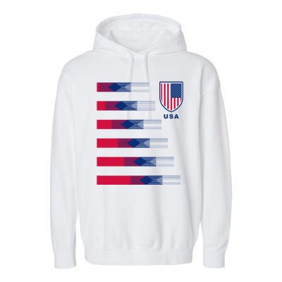 USA Soccer American Team Jersey Garment-Dyed Fleece Hoodie