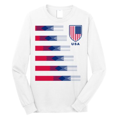 USA Soccer American Team Jersey Long Sleeve Shirt