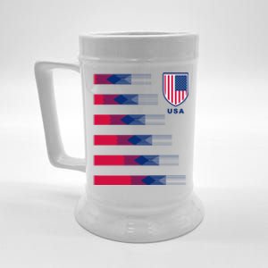 USA Soccer American Team Jersey Beer Stein