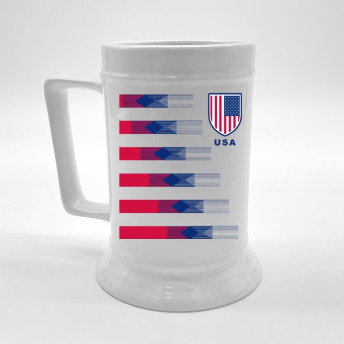 USA Soccer American Team Jersey Beer Stein