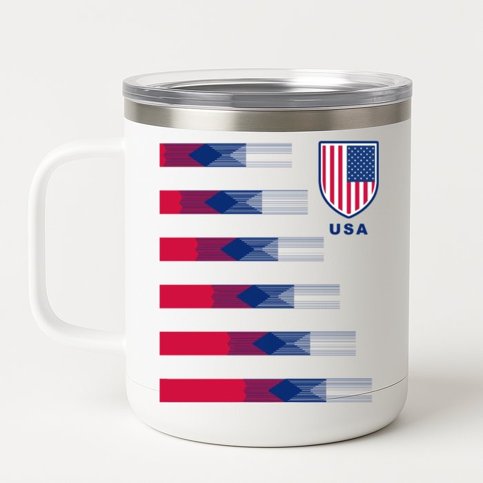 USA Soccer American Team Jersey 12 oz Stainless Steel Tumbler Cup