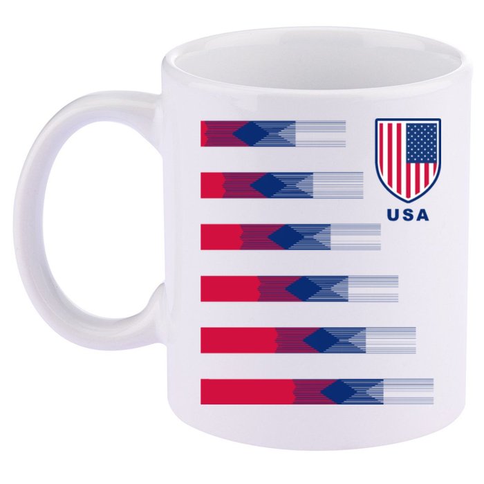 USA Soccer American Team Jersey 11oz C Handle Ceramic Mug
