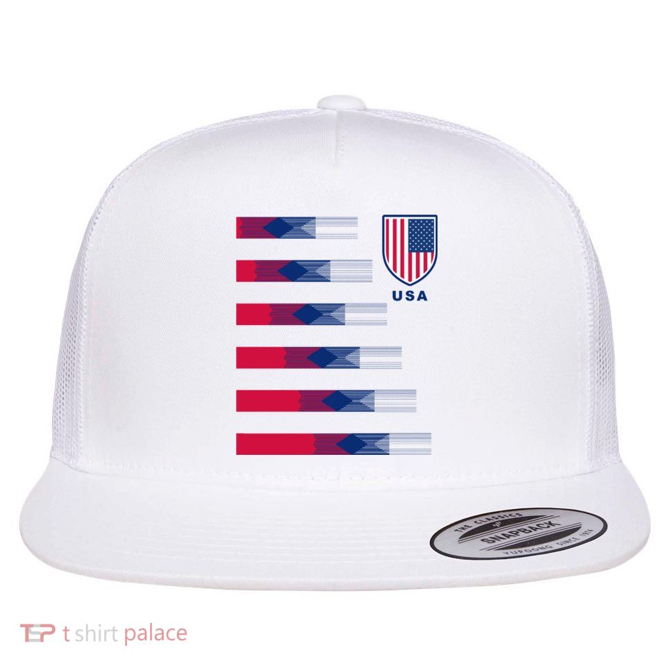 USA Soccer American Team Jersey Flat Bill Trucker Hat