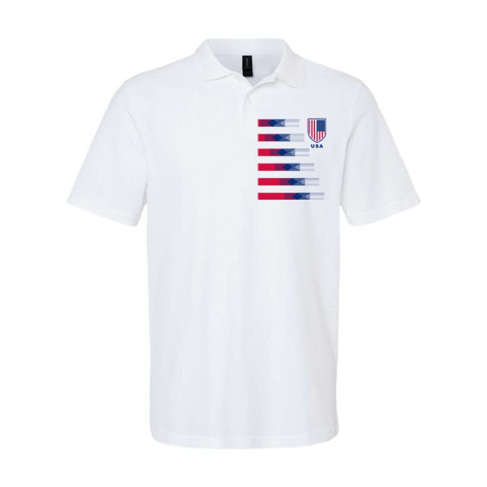 USA Soccer American Team Jersey Softstyle Adult Sport Polo