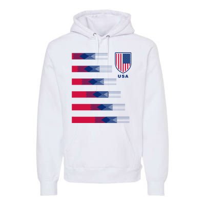 USA Soccer American Team Jersey Premium Hoodie