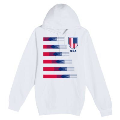 USA Soccer American Team Jersey Premium Pullover Hoodie