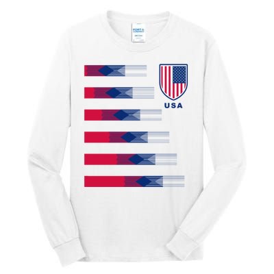 USA Soccer American Team Jersey Tall Long Sleeve T-Shirt