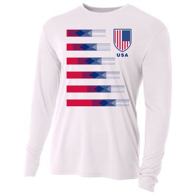 USA Soccer American Team Jersey Cooling Performance Long Sleeve Crew