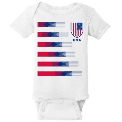USA Soccer American Team Jersey Baby Bodysuit