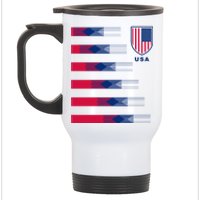 USA Soccer American Team Jersey Stainless Steel Travel Mug