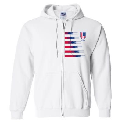 USA Soccer American Team Jersey Full Zip Hoodie