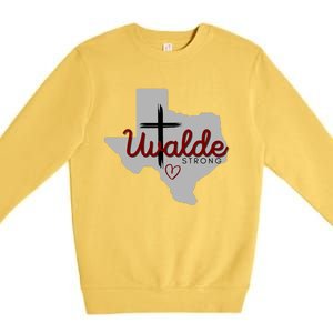 Uvalde Uvalde Strong Pray For Uvalde Premium Crewneck Sweatshirt