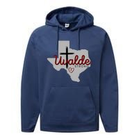 Uvalde Uvalde Strong Pray For Uvalde Performance Fleece Hoodie