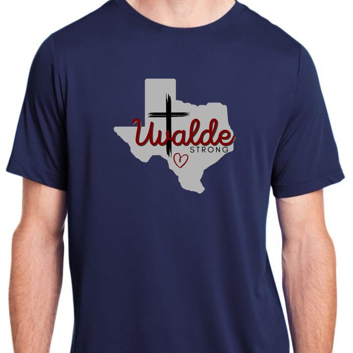 Uvalde Uvalde Strong Pray For Uvalde Adult ChromaSoft Performance T-Shirt