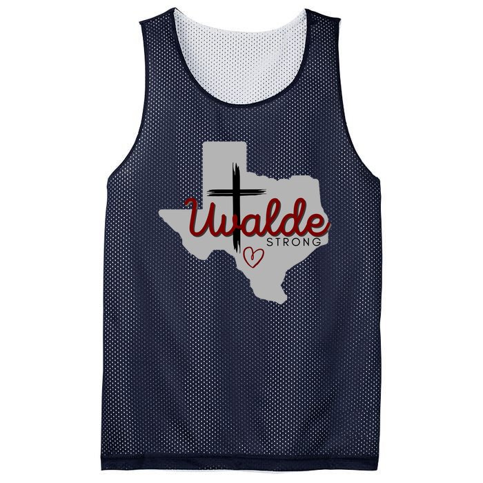 Uvalde Uvalde Strong Pray For Uvalde Mesh Reversible Basketball Jersey Tank