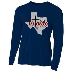 Uvalde Uvalde Strong Pray For Uvalde Cooling Performance Long Sleeve Crew