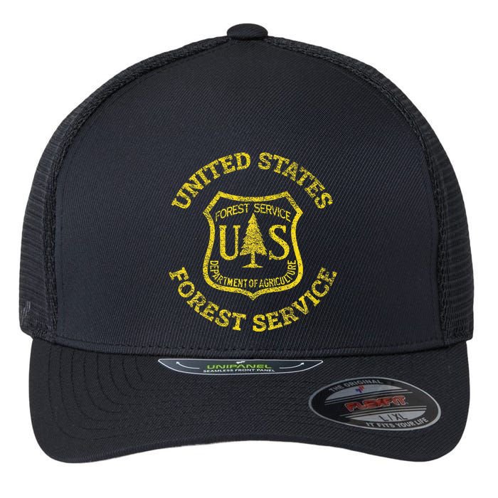 U.S. United States Forest Service Usfs National Flexfit Unipanel Trucker Cap