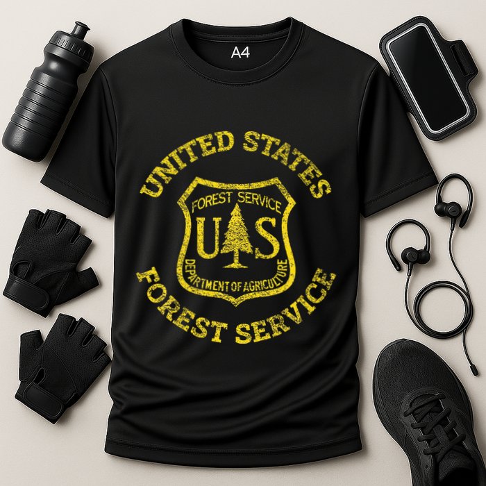 U.S. United States Forest Service Usfs National Cooling Performance Crew T-Shirt
