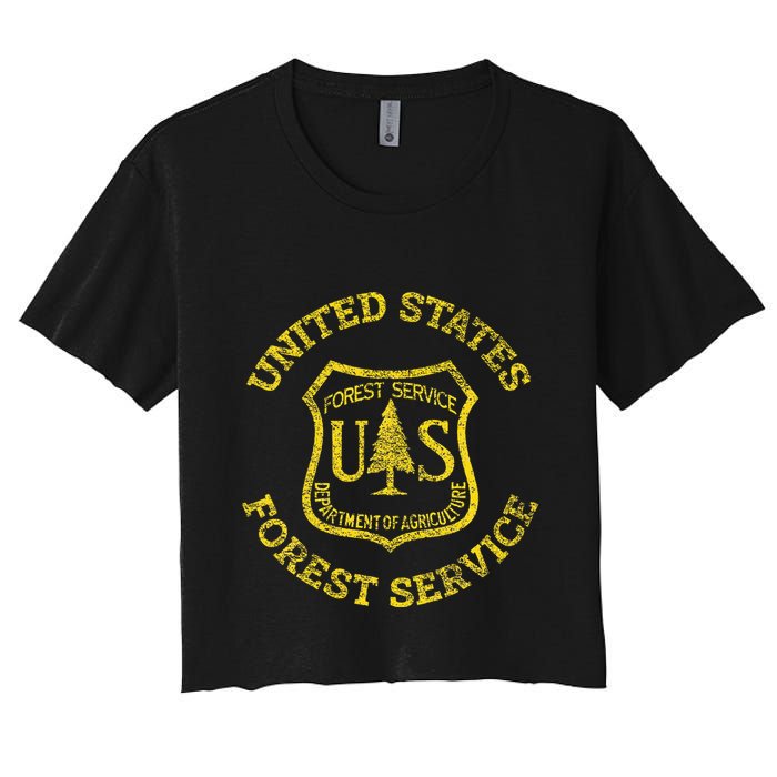 U.S. United States Forest Service Usfs National Women's Crop Top Tee