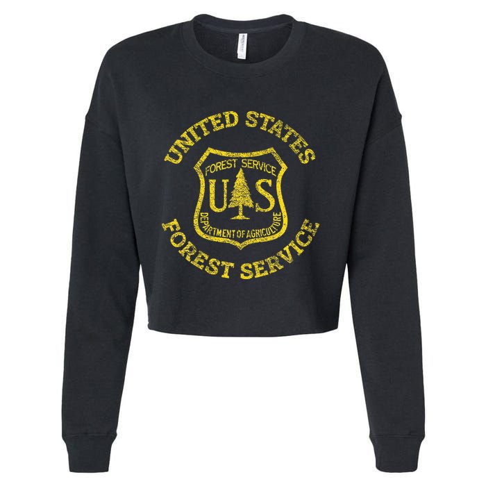 U.S. United States Forest Service Usfs National Cropped Pullover Crew