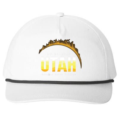 Utah Usa State Annular Solar Eclipse 14th October Snapback Five-Panel Rope Hat