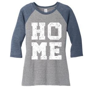 Utah Usa State Map Home Pride Women's Tri-Blend 3/4-Sleeve Raglan Shirt