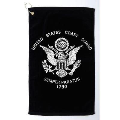 Us United States Coast Guard Uscg Eagle Flag Golf Towel