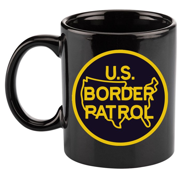 Us United States Border Patrol 11oz C Handle Ceramic Mug