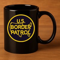 Us United States Border Patrol 11oz C Handle Ceramic Mug