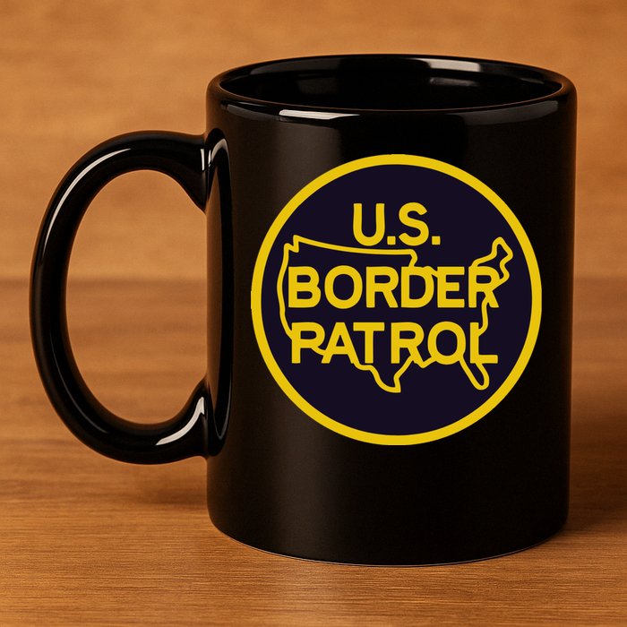 Us United States Border Patrol 11oz C Handle Ceramic Mug